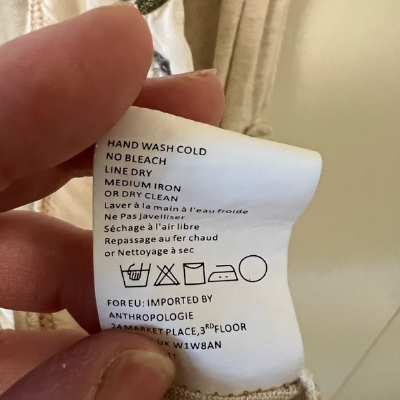 TINY Anthropologie Embroidered Button Down Blouse - Picture 11 of 12